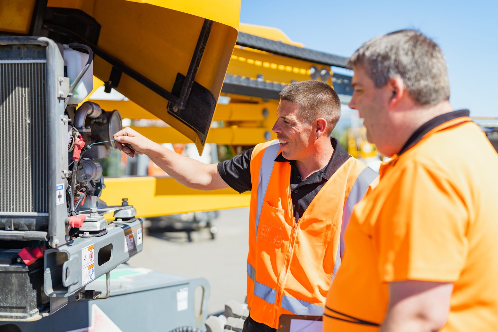 A major inspection of a scissor lift in Christchurch, New Zealand